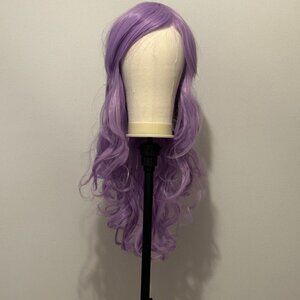 28” Long Purple Synthetic Wig • Loose Curls • Full Volume